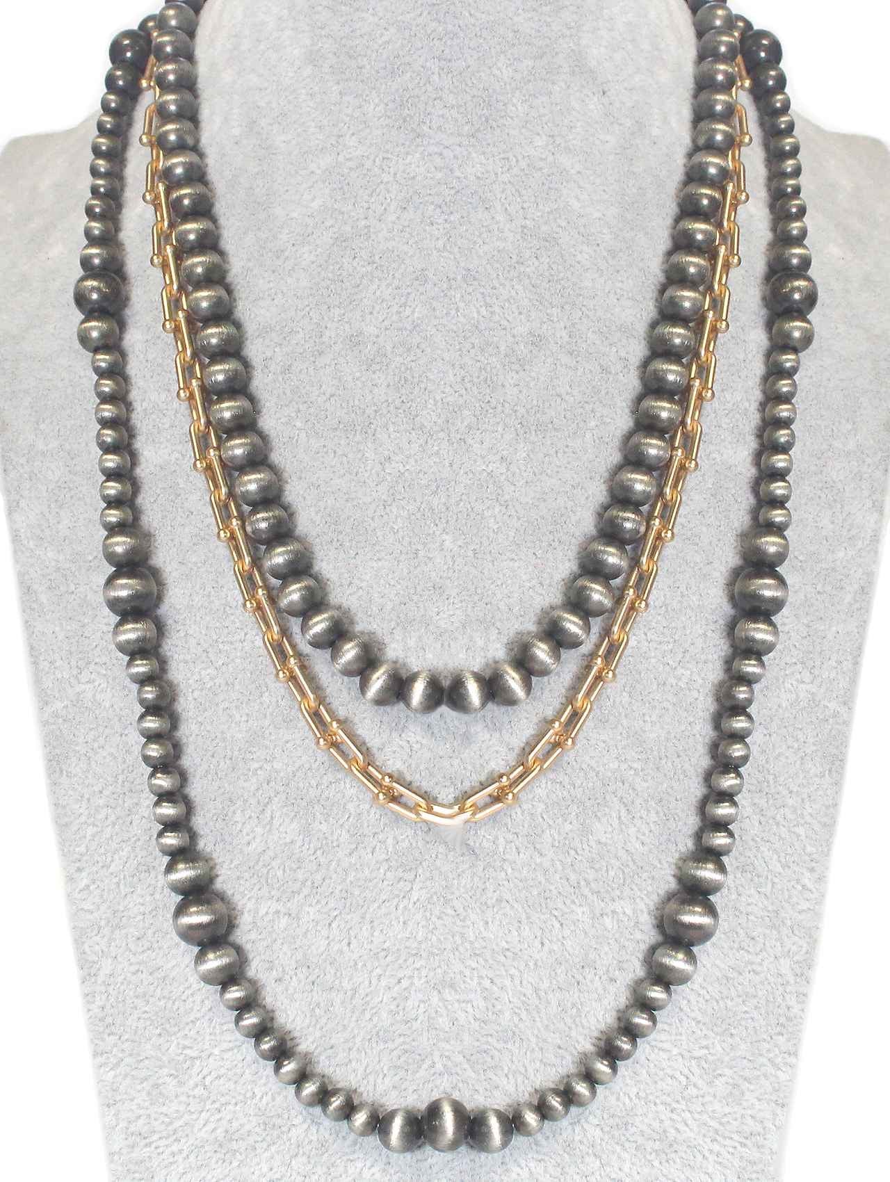 1287 HH200 LINKED BALL NECKLACE