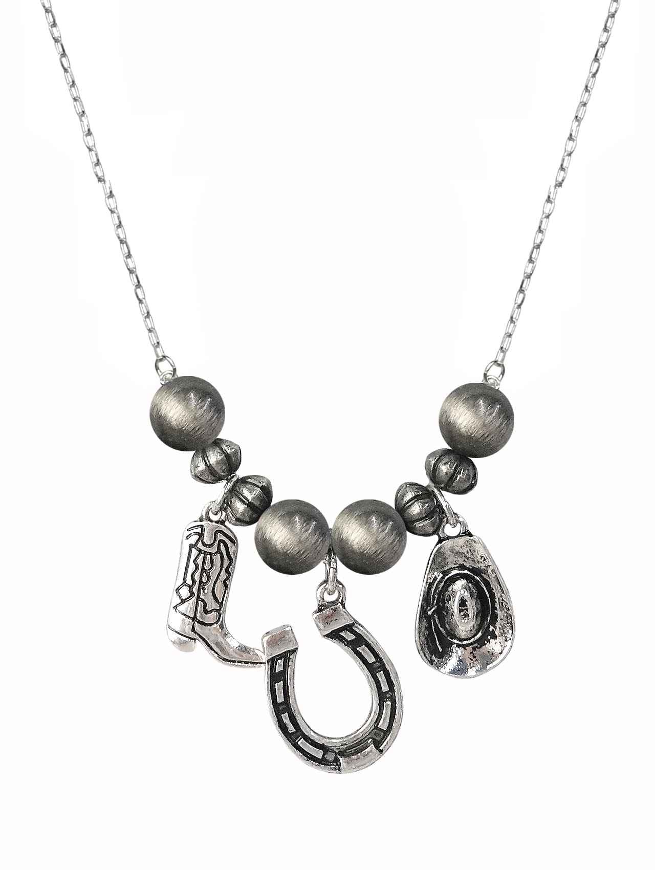 1695 H130 SILVER MULTI CHARM NAVAJO NL