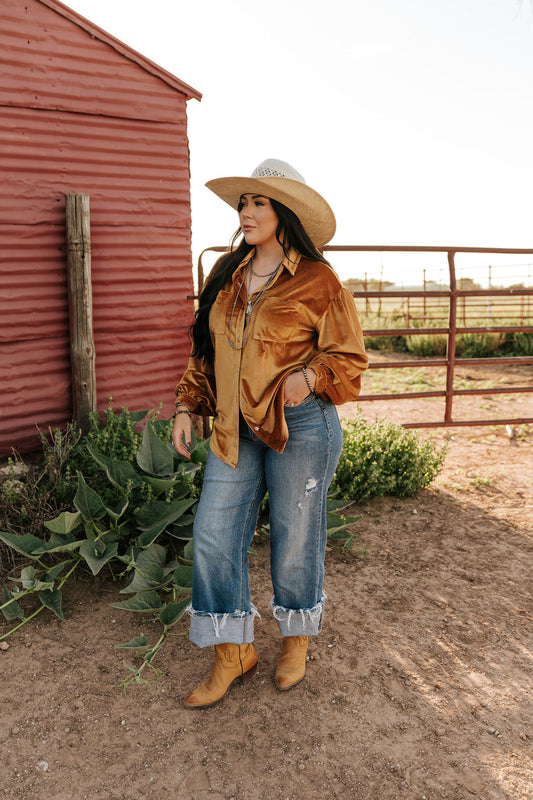 TH2780 S179 GOLD VELVET TOP (1 Pieces)
