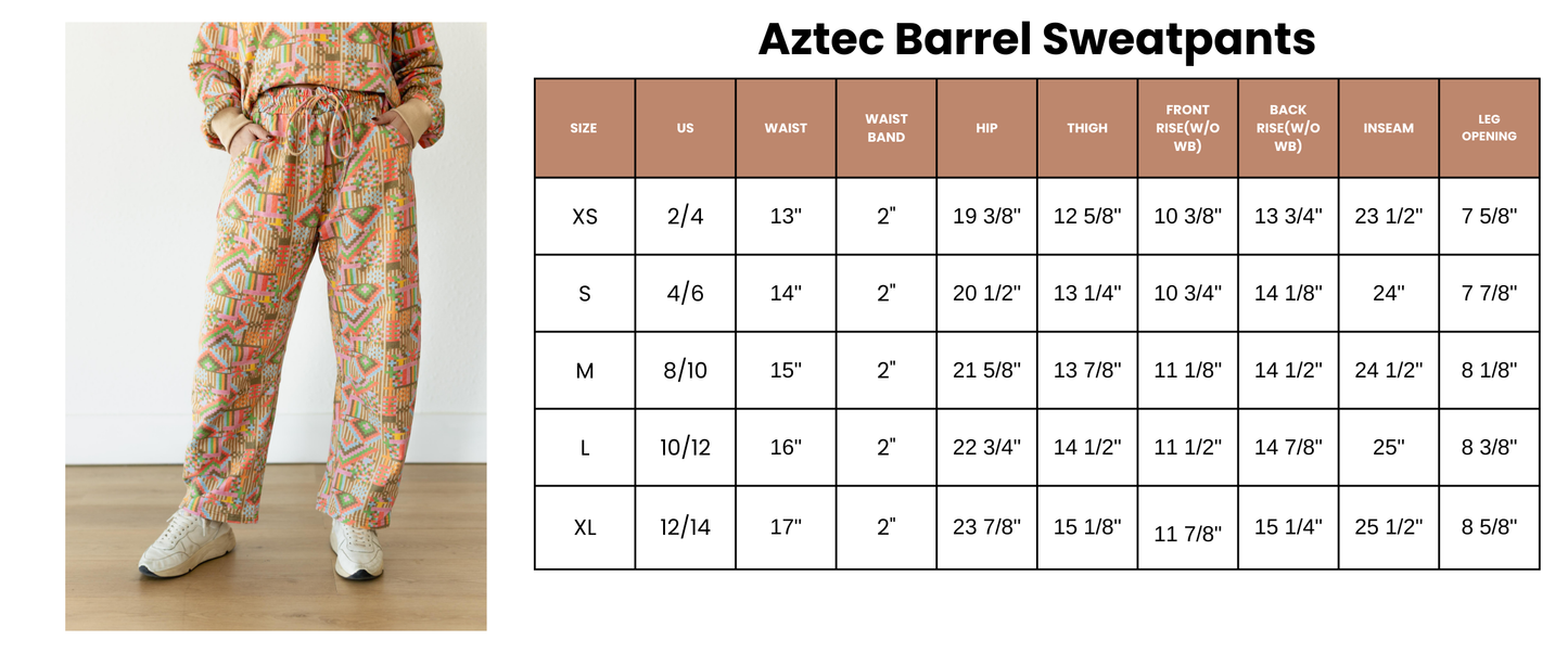 VR2002 AZTEC BARREL SWEATPANT (7 Pieces)