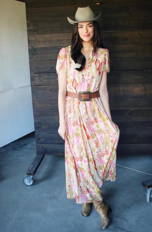 TH6212 CACTI SHORT SLEEVE MAXI DRESS (7 Piece) 59F