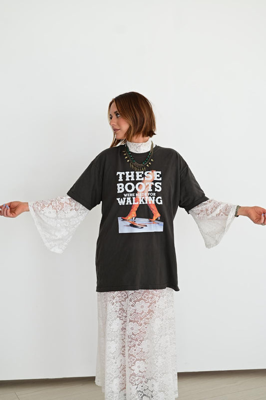 TH125 S142 IVORY LACE BELL TOP (1 Piece)