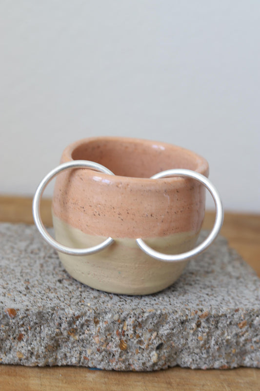 C49763 FASHION SILVER SMALL HOOP ER