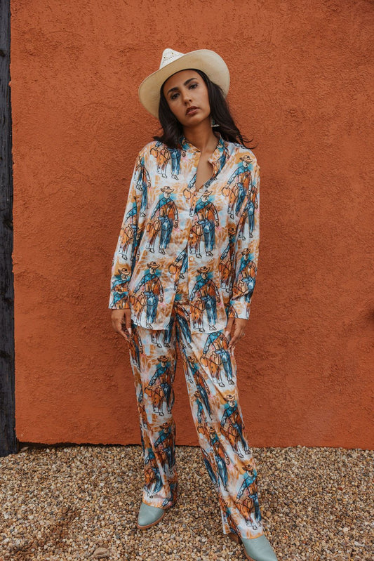 TH011 STANDING COWBOY PANT(7 Piece)