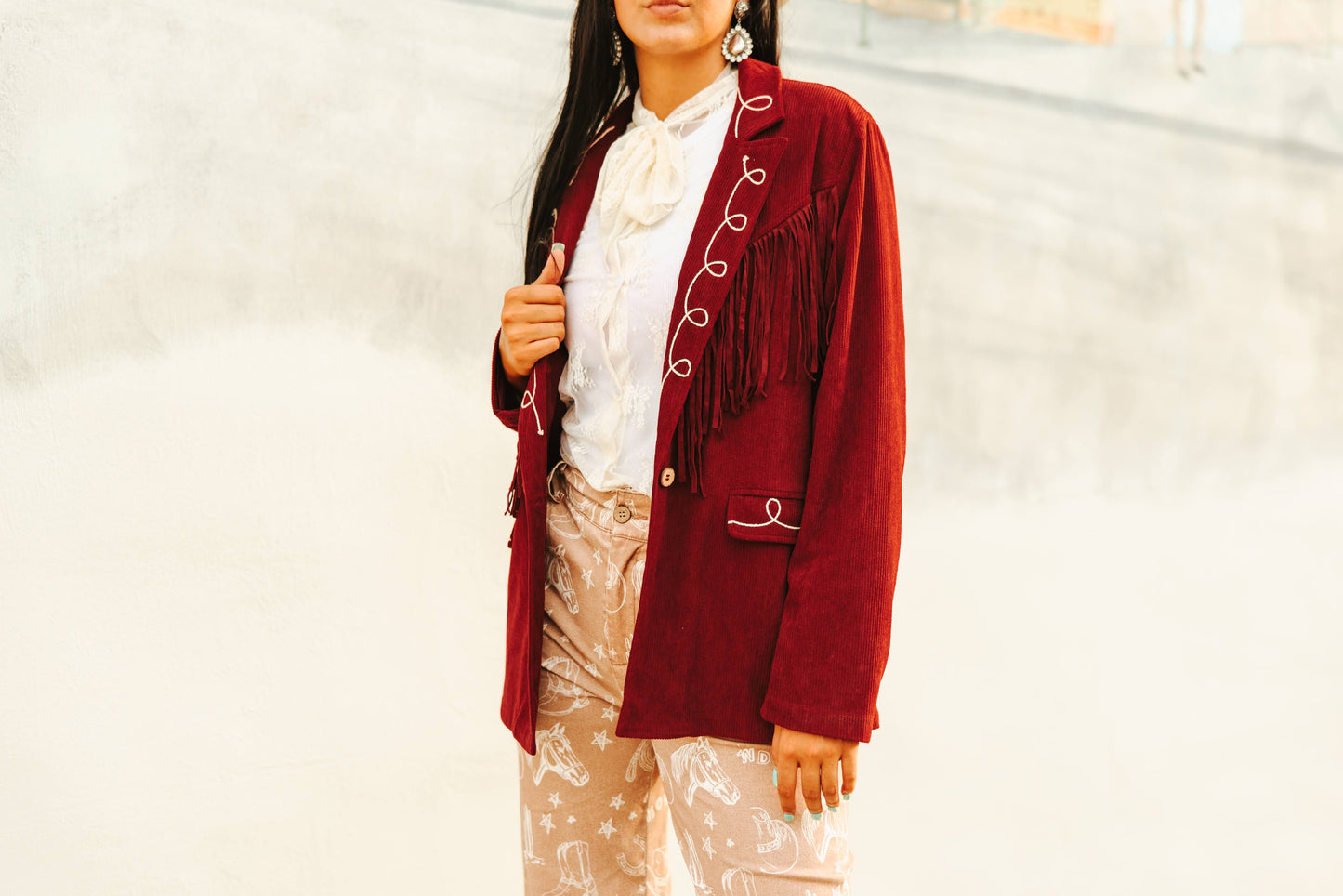 TH1205 WINE ROPING COWBOY BLAZER (1 Piece)