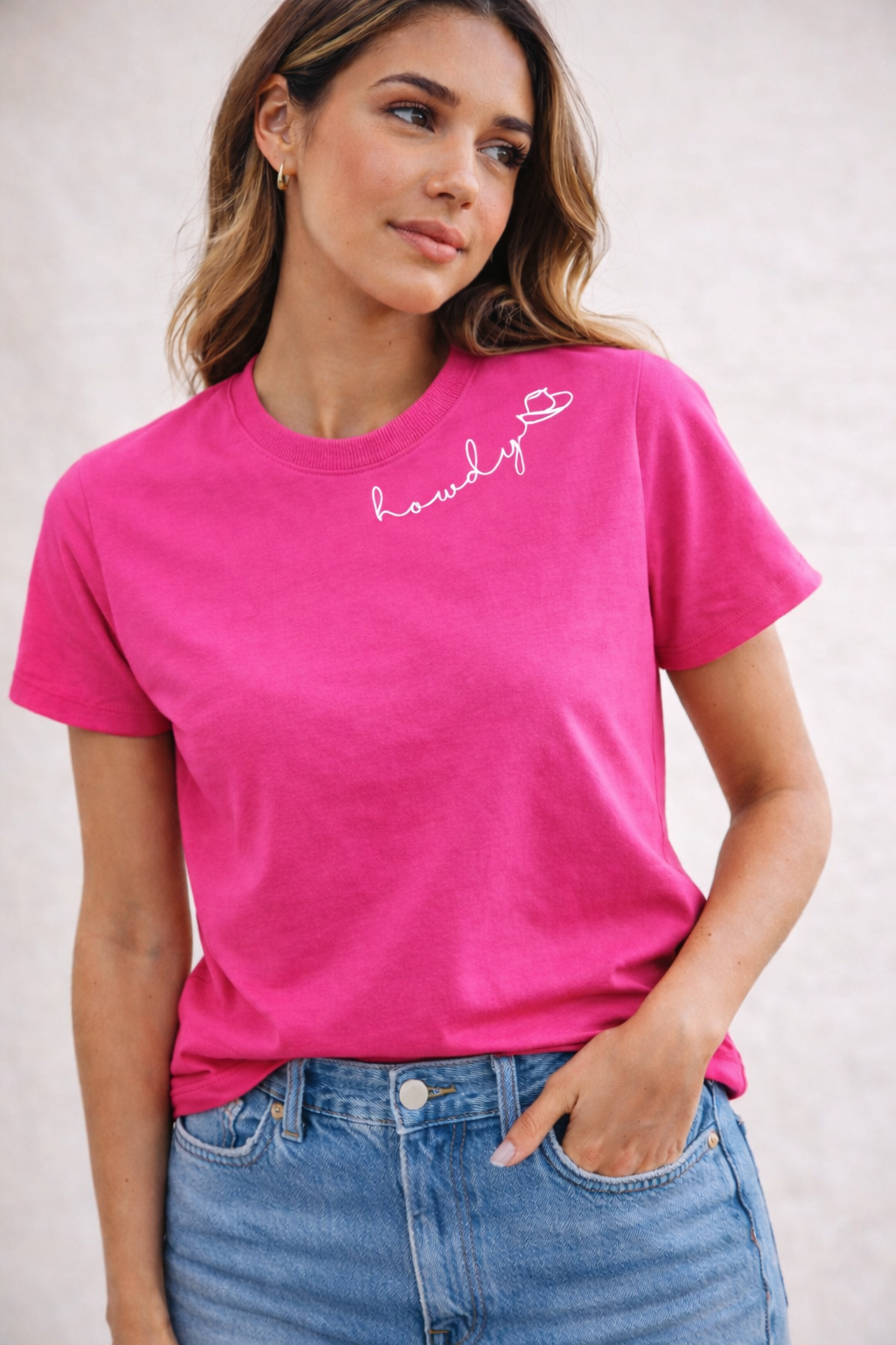 TH1401 PINK HOWDY HAT(7 Piece)