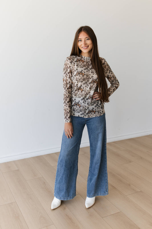 TH1221 IVORY BRONC PAISLEY MESH (7 PIECE)