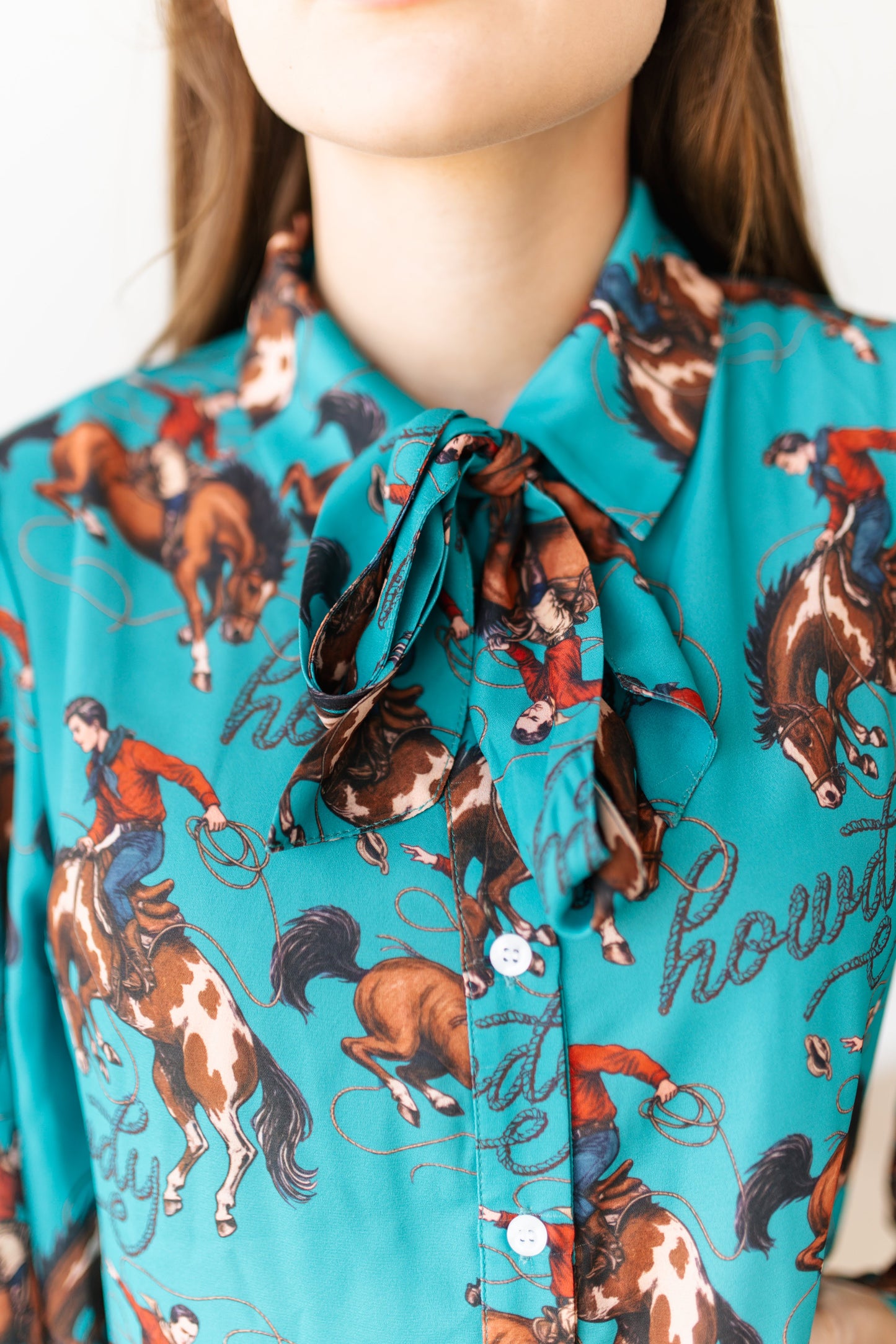 TH11-1 TURQUOISE HOWDY BUCKING HORSE (7 PIECE)