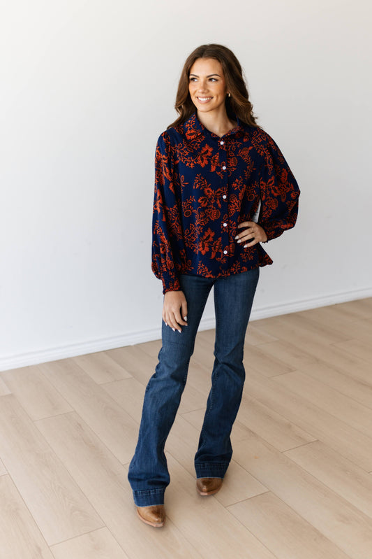 TH23 NAVY RUST FLORAL (7 PIECE)