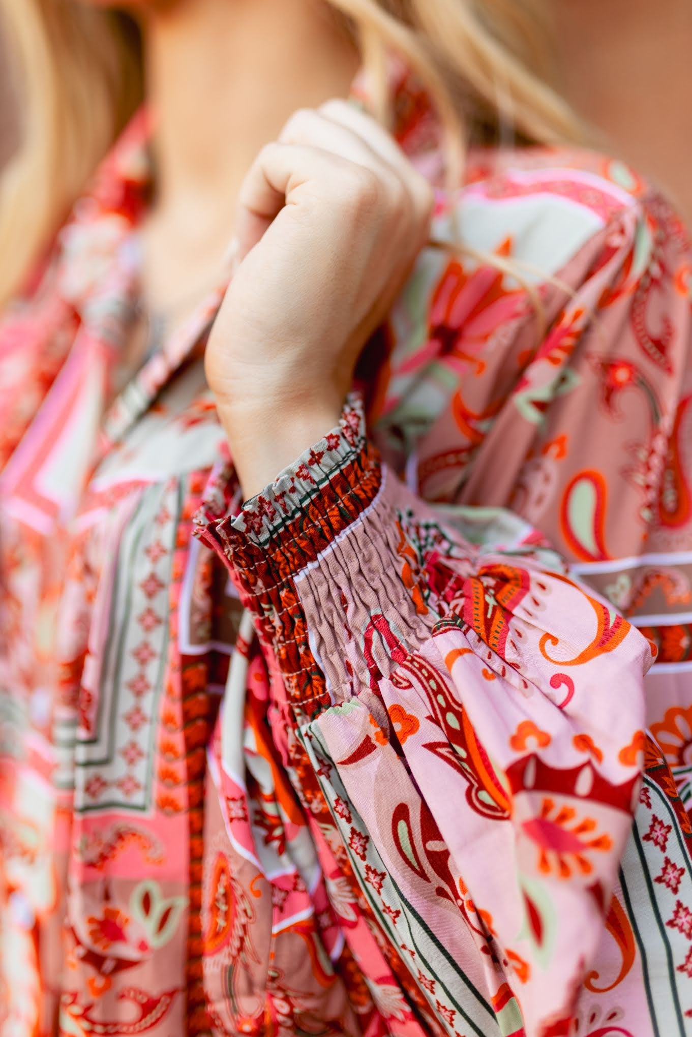 TH23 PINK PAISLEY ( 7 PIECE)
