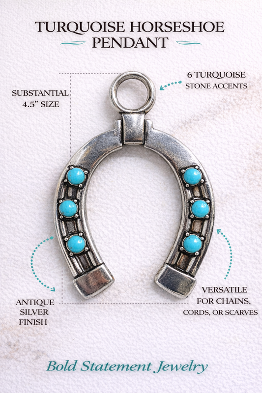 0081 SBTQS WESTERN HORSE GROOVE PENDANT
