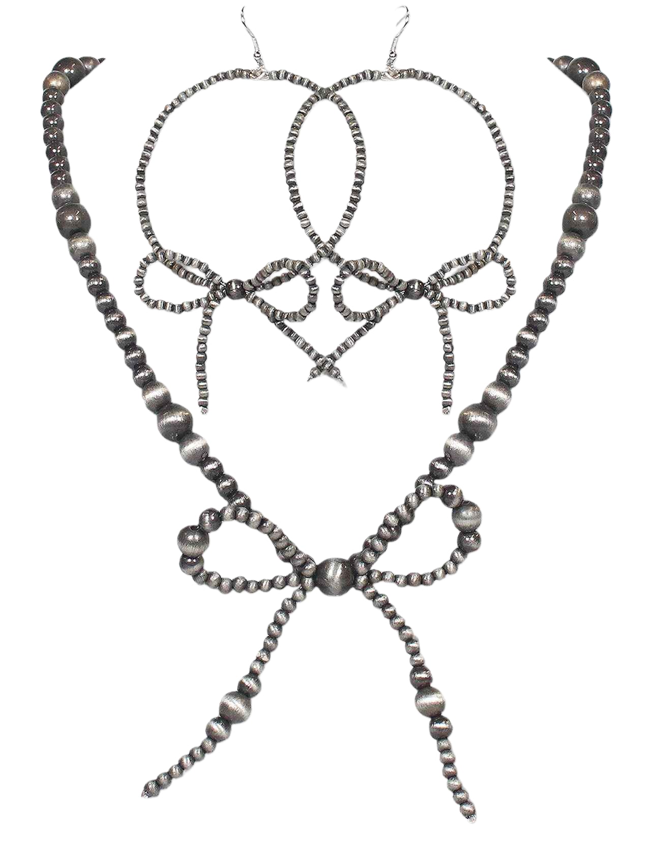 0138 HH259 Ribbon Navajo Pearl 18" Set