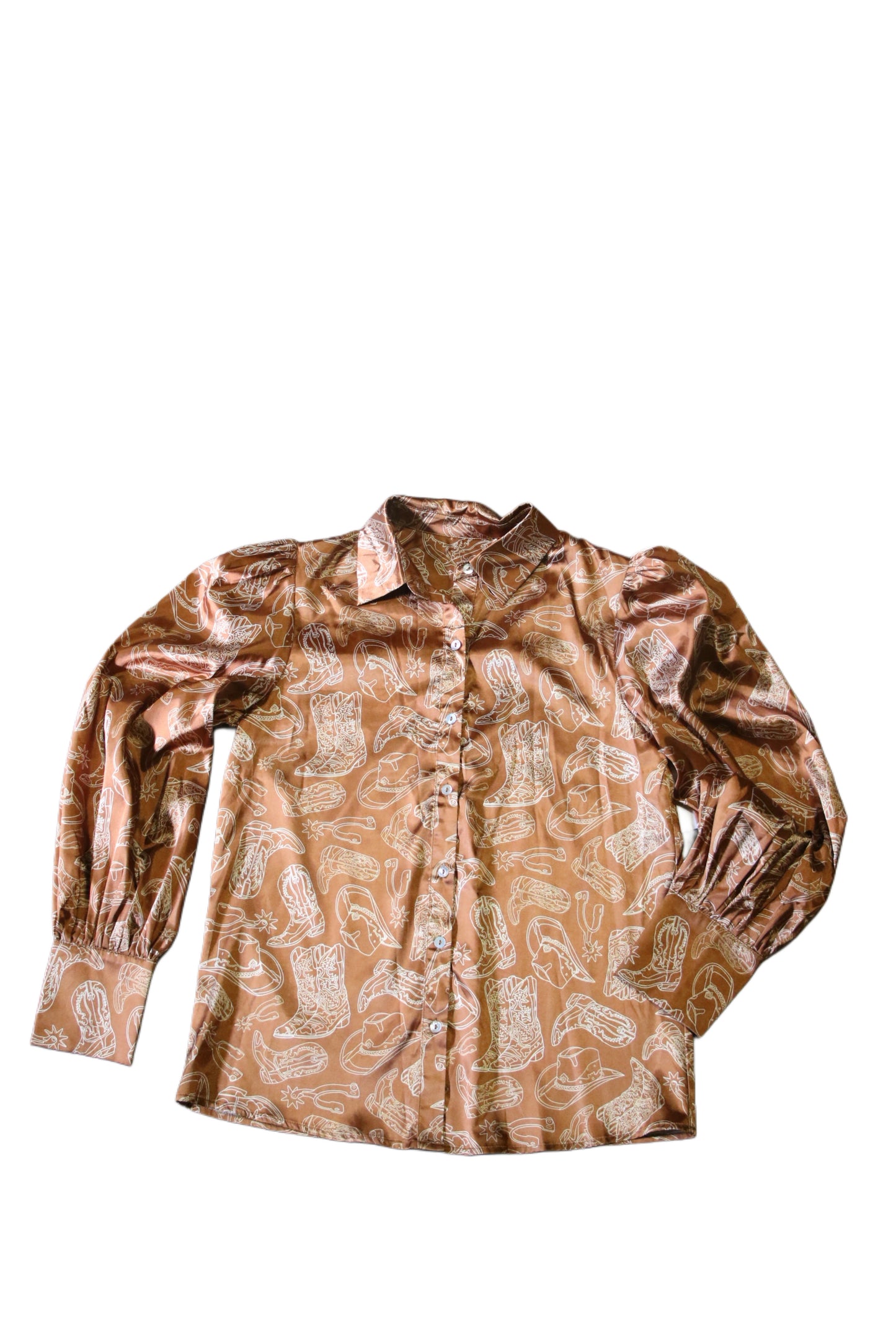 TH11 SATIN BROWN WESTERN THINGS (1 Piece)