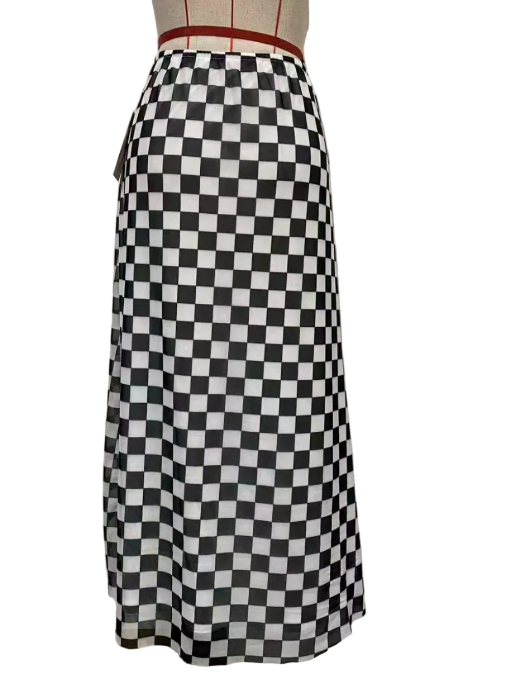 VR401 CHECKERED MESH SKIRT (OPEN)