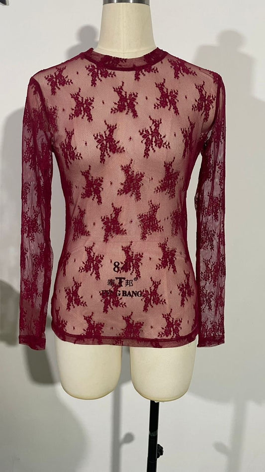 TH1221 NEW WINE LACE (7 PIECE)