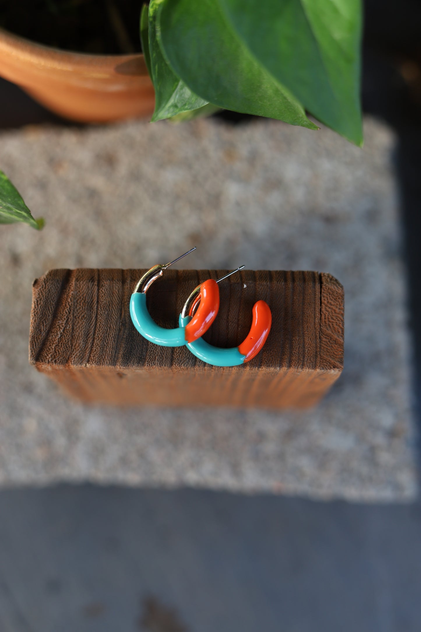 3023 H186 TUR/ RUST HOOP ENAMEL ER SMALL