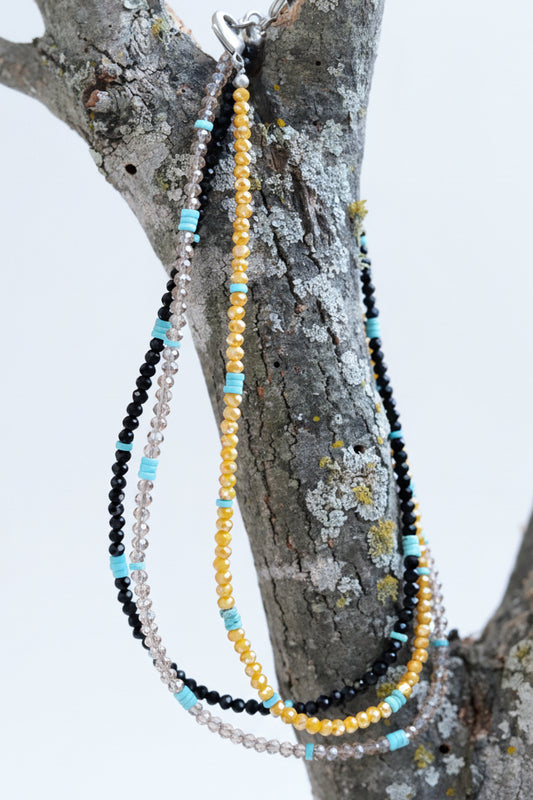 621500 N26 R1 MUS CRYSTAL TURQ CHOKER NECKALCE