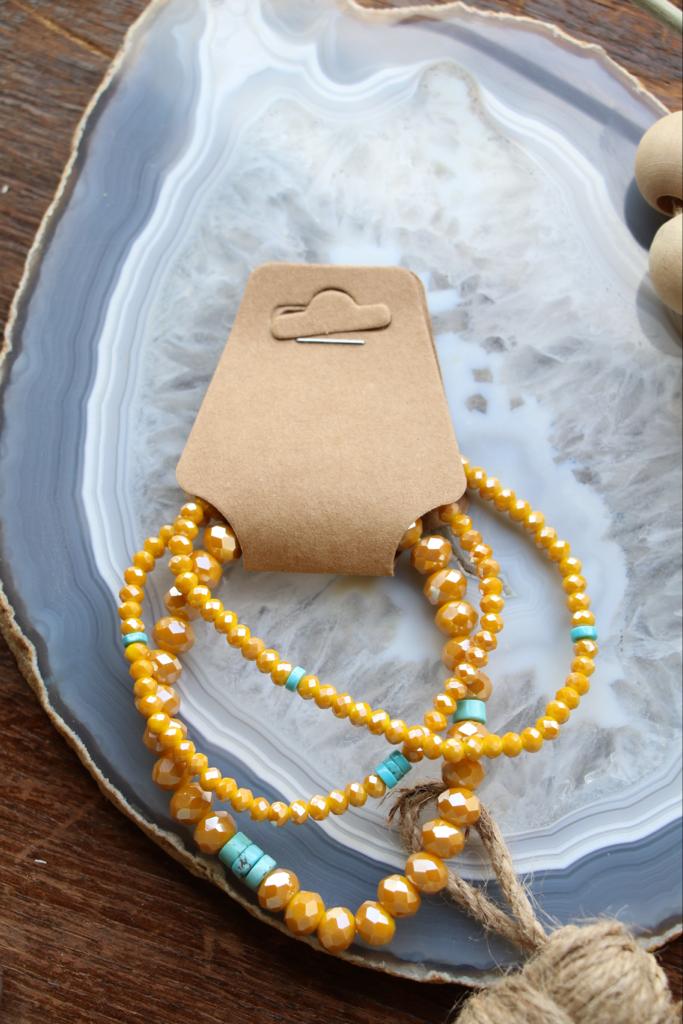 22238 BR1-29 YELLOW CRYST BR SET