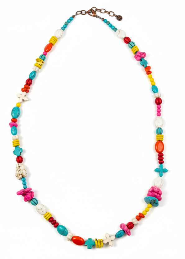 7259  N84 32 “ BEADED MULT STONE NL