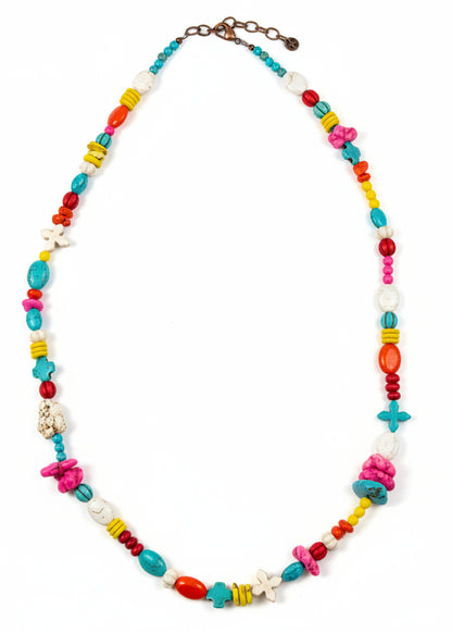7259  N84 32 “ BEADED MULT STONE NL