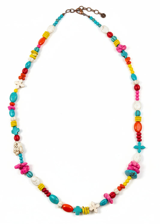 7259  N84 32 “ BEADED MULT STONE NL