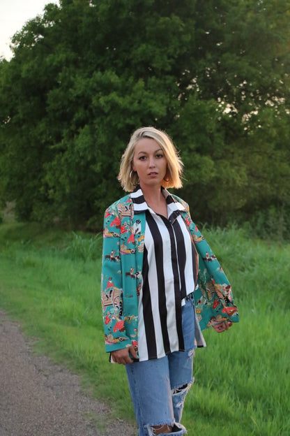 TH1200 S165 TURQ WAGON BLAZER (1 Piece)