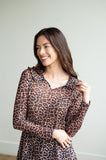 TH73 COLLAR LACE TOP CHEETAH (7 Piece)