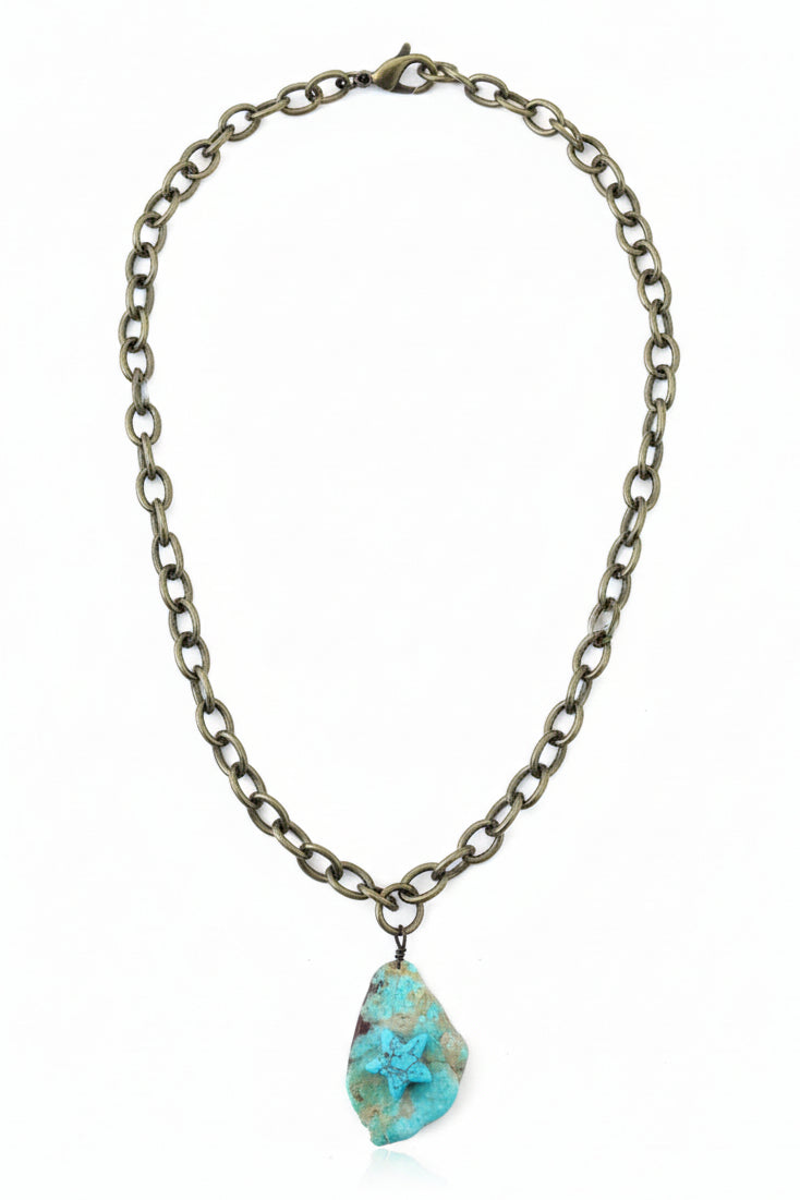 2242614 AG CHAIN TURQ STAR NL