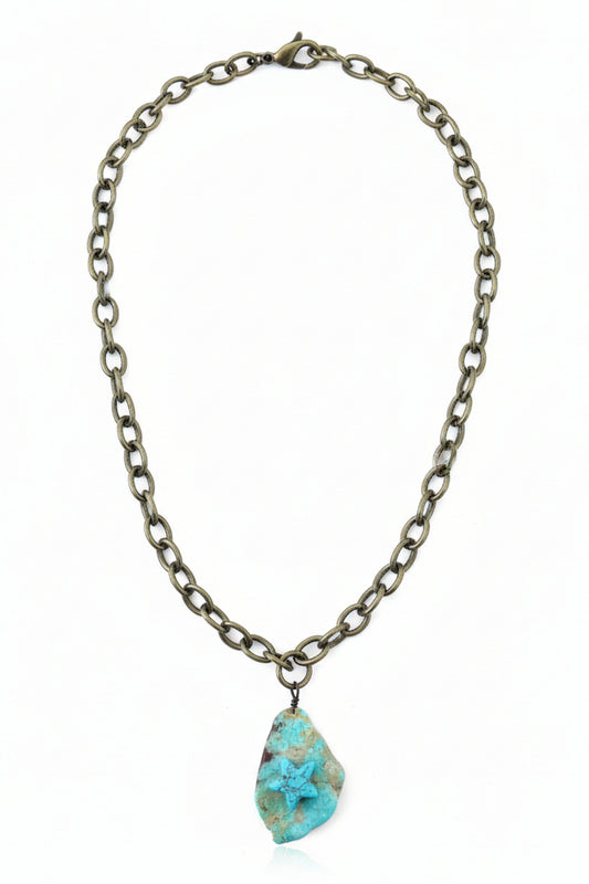 2242614 AG CHAIN TURQ STAR NL