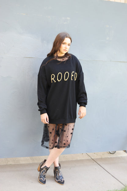 TH43 S115 BLACK STAR OVERLAY DRESS (1 Piece)