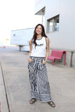 TH2109 BLACK /WHITE STRIPE PANT(7)