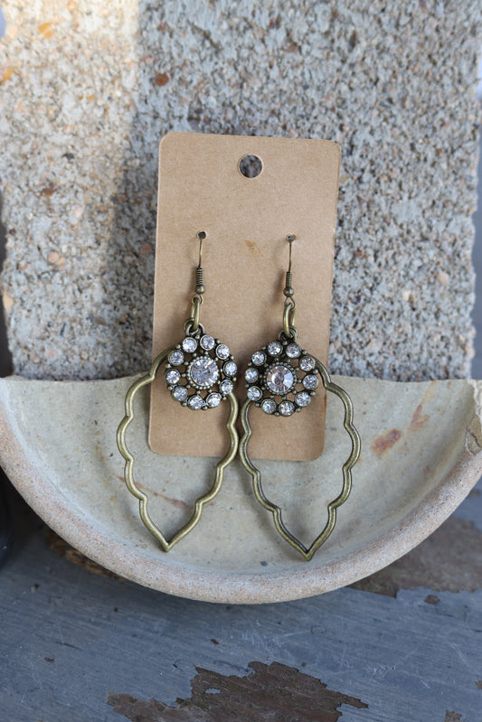 8237 R1-206 AD CRYSTAL DROP EARRING