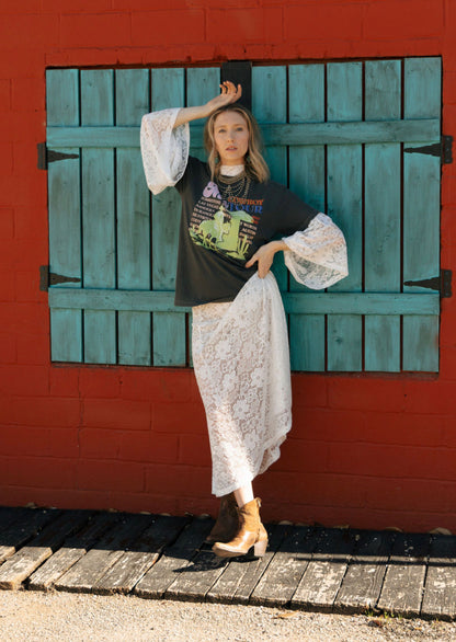 TH1251  IVORY LACE SKIRT(7 Piece)