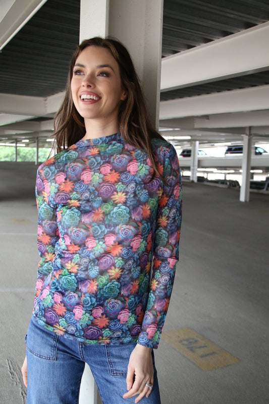1221 SUCCULENT MESH TOP - SINGLE