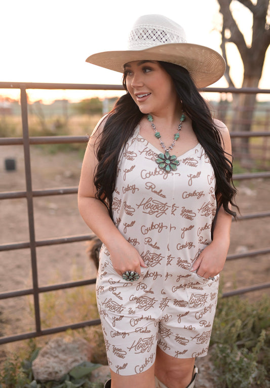 TH1406 23F LASSO PRINTED ROMPER (6 Piece)