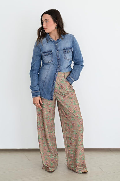 TH221 RETRO CACTUS COWBOY TROUSER PANT (7 Piece)