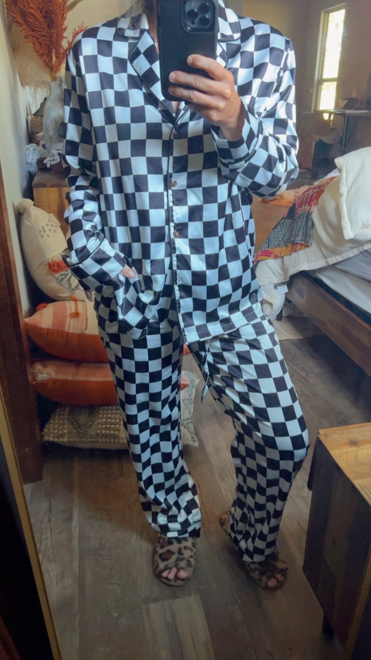 TH202 Black checkered PJ (7) PACK