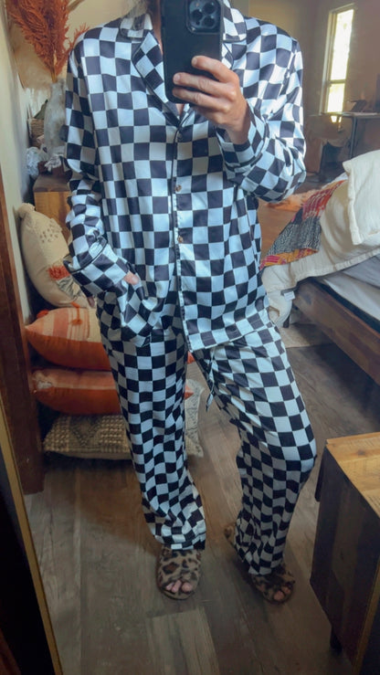 TH202 Black checkered PJ (7) PACK