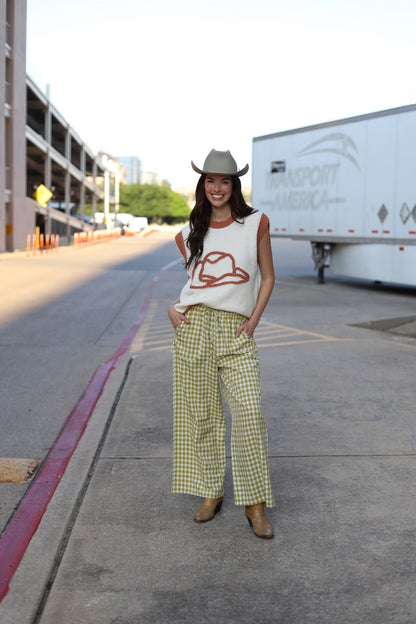 TH2109 S128 GREEN GINGHAM PANT (1 Piece)