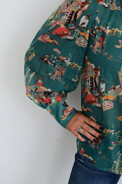TH11  TURQ WAGON CHIFFON (7 Piece)