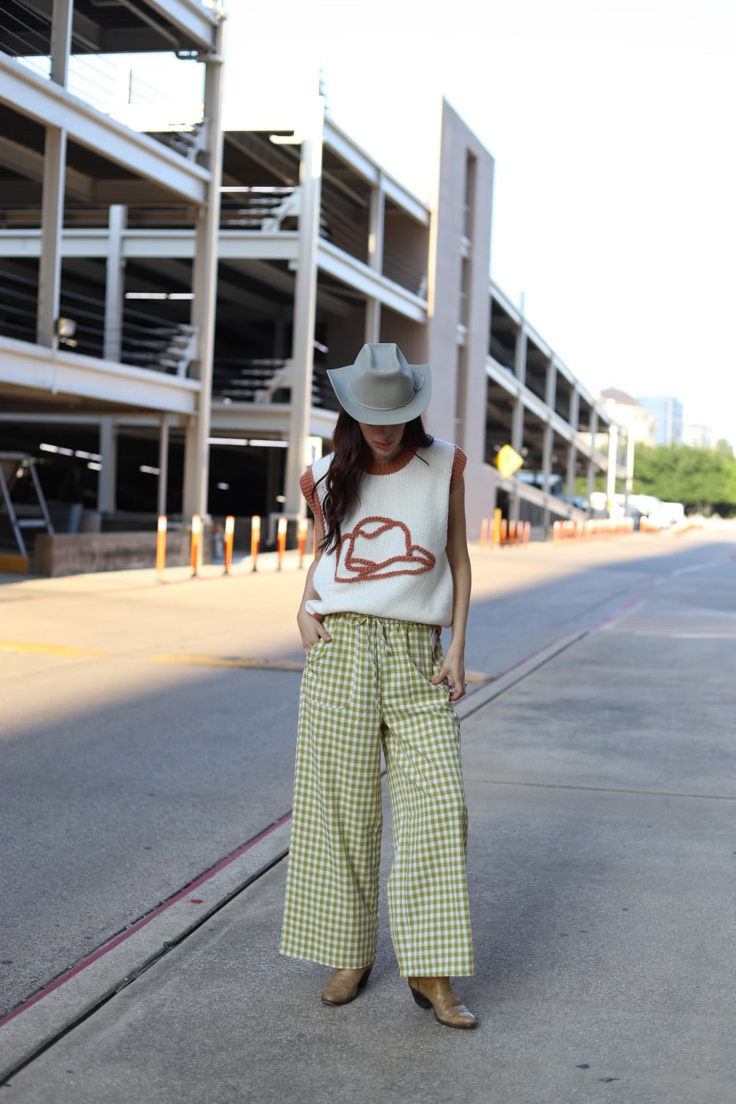 TH2109 S128 GREEN GINGHAM PANT (1 Piece)