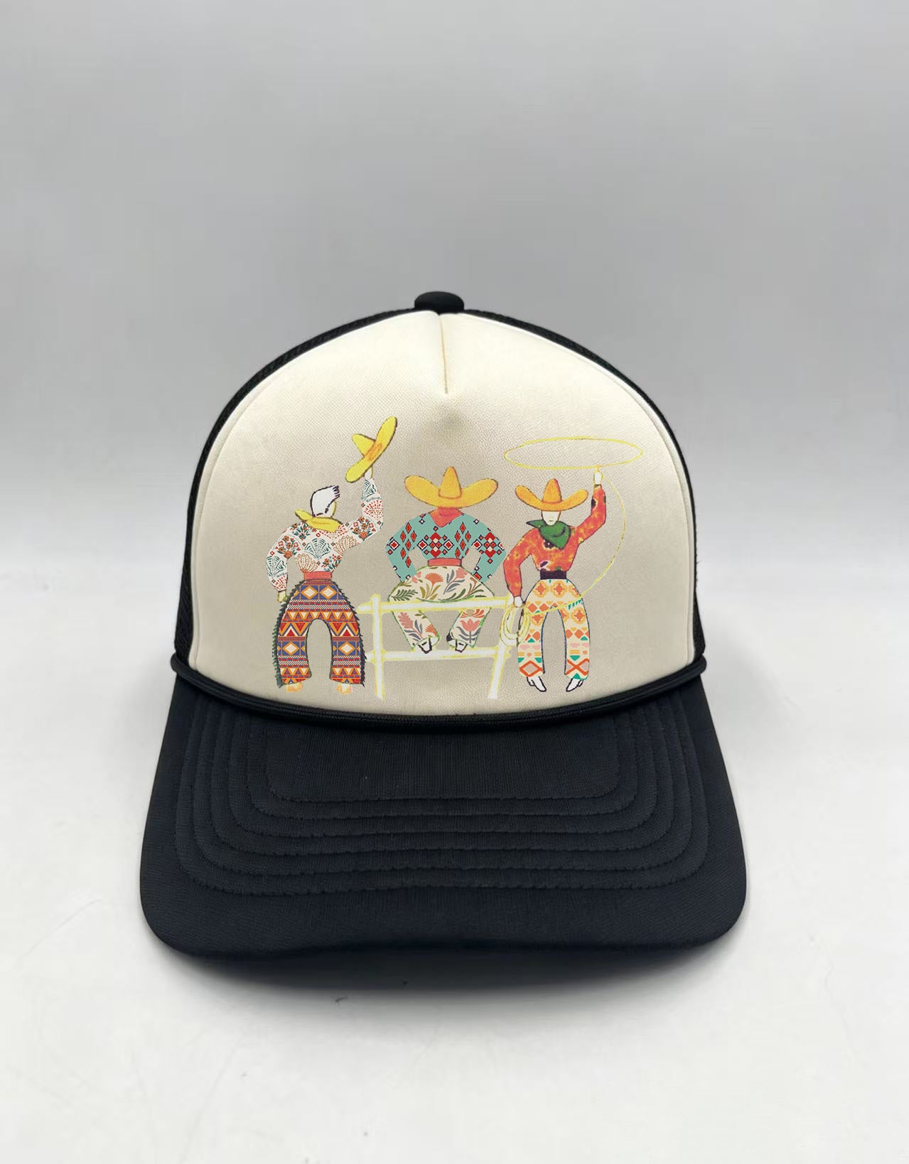 TH9076 3 AMIGOS TRUCKER HAT