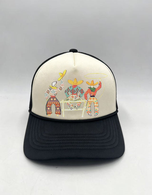 TH9076 3 AMIGOS TRUCKER HAT