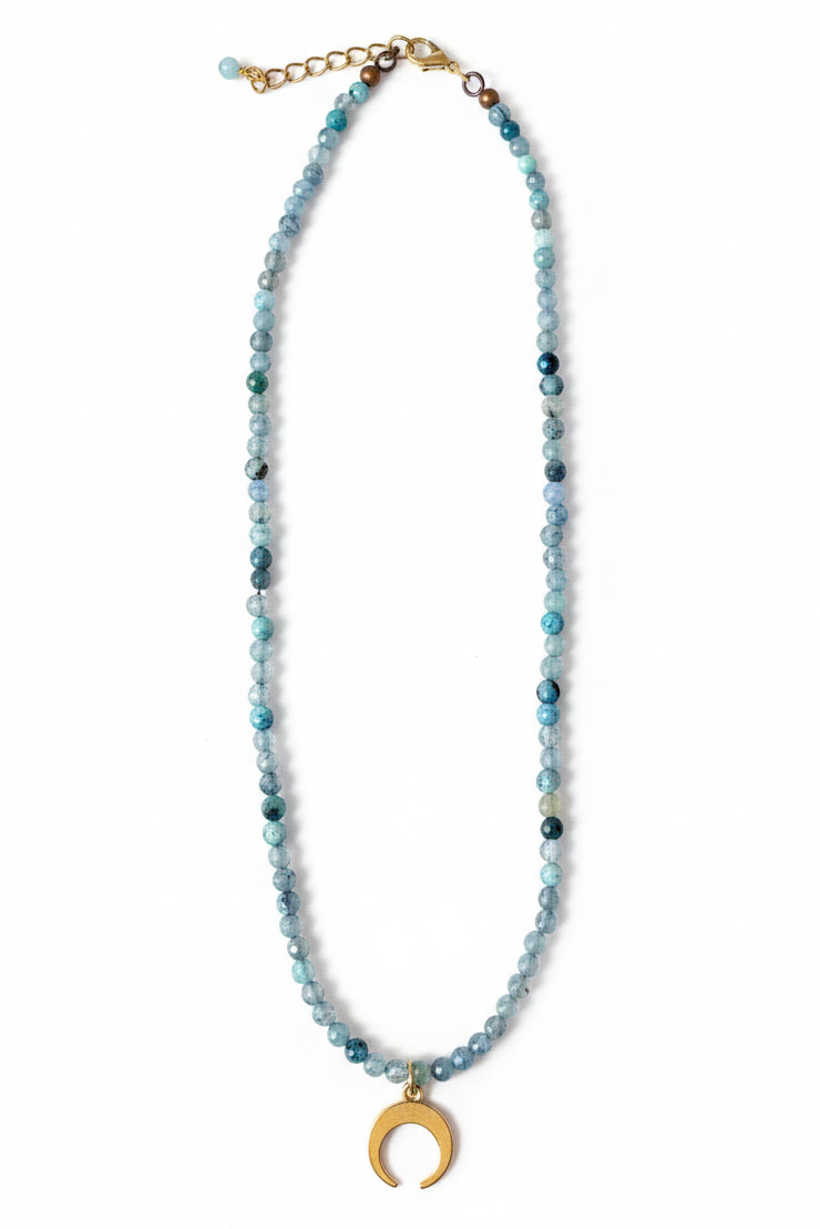 31038 BLUE BEAD MOON PENDANT NL