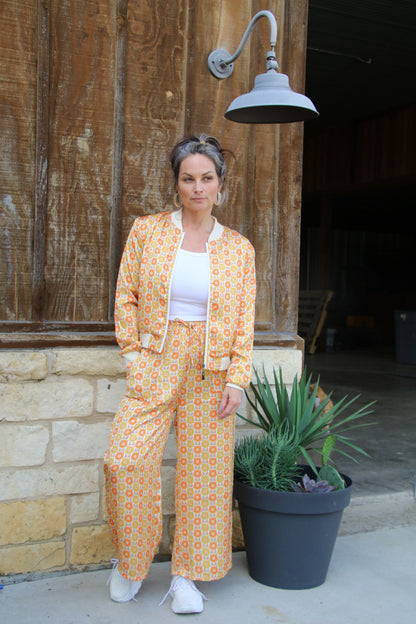 TH2108 SATIN PANT ORANGE SUNSHINE (7 Piece)