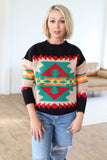 TH9045 BLACKAZTEC SWEATER