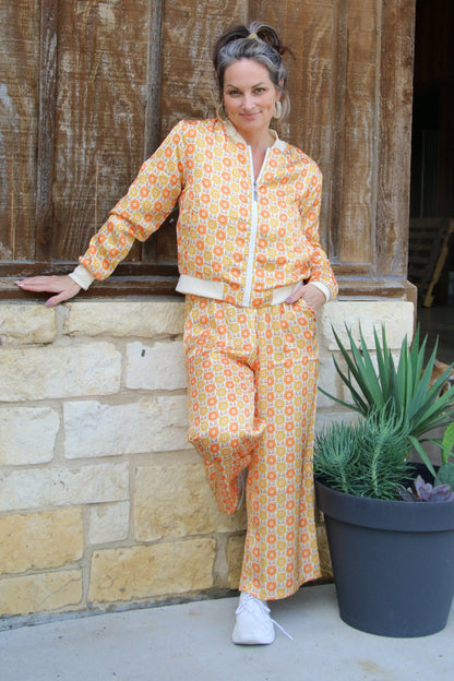 TH2108 SATIN PANT ORANGE SUNSHINE (7 Piece)