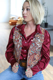 TH9810 PAISLEY WEAVED VEST