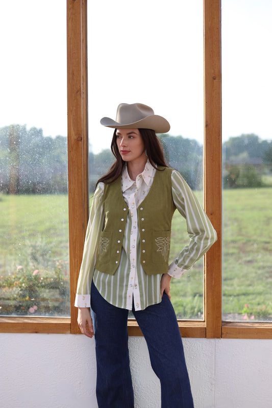 TH160 GREEN OLIVE VEST (1 Piece)