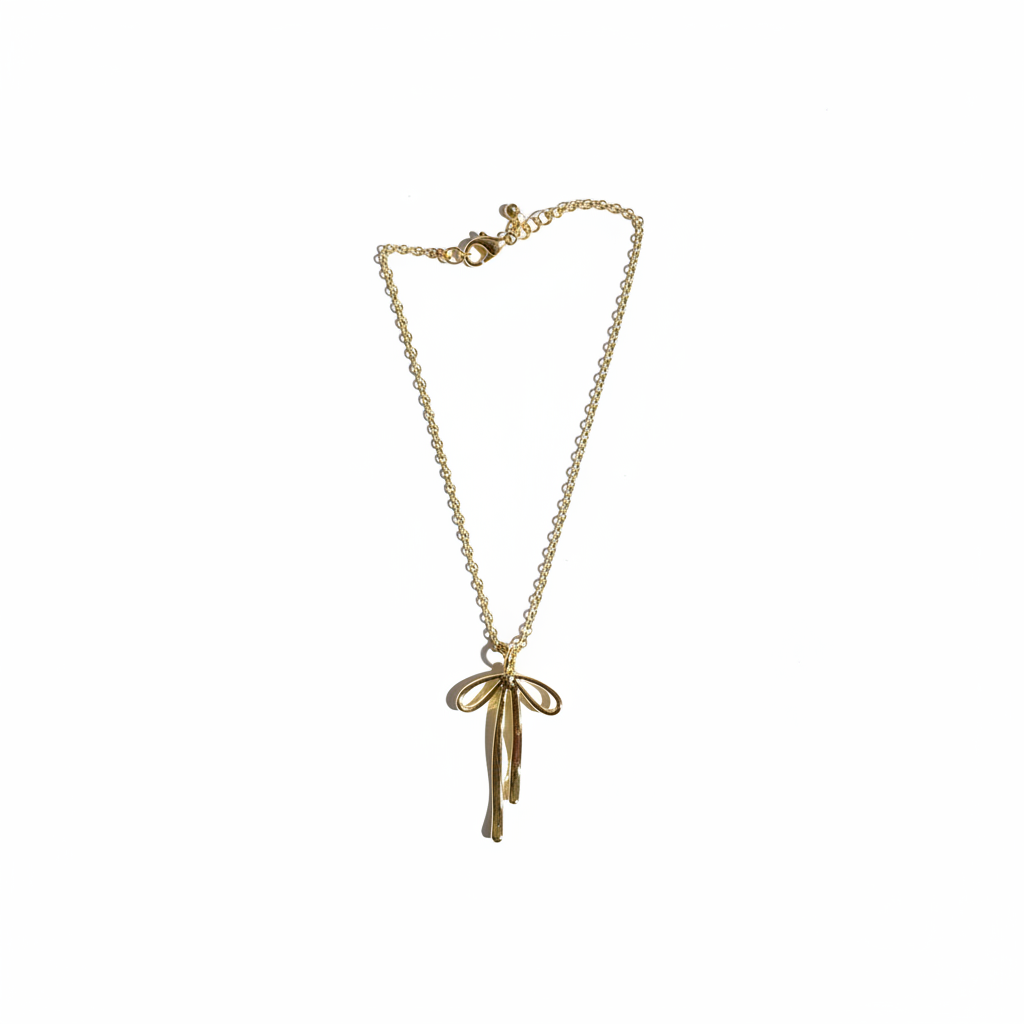 7251 R1-36 BOW DIPPED GOLD NL -SMALL